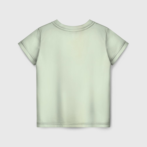 Детская футболка 3D с принтом Хранитель на позитиве, вид сзади #1