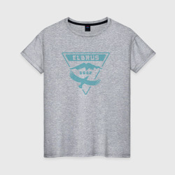 Женская футболка хлопок Эльбрус 5642 лого
