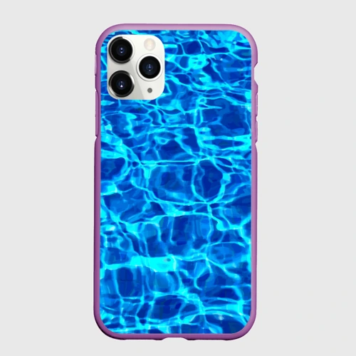 Чехол для iPhone 11 Pro матовый Текстура поверхности воды