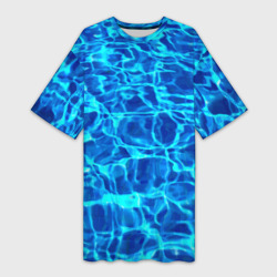 Платье-футболка 3D Текстура поверхности воды