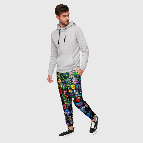 Мужские брюки 3D Персонажи из разных игр, цвет 3D печать - фото 3