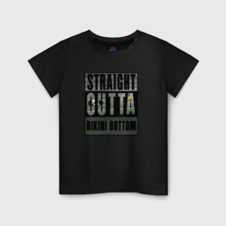 Детская футболка хлопок Straight Outta Bikini Bottom