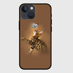Чехол для iPhone 13 mini Бенгал котенок