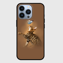Чехол для iPhone 13 Pro Бенгал котенок