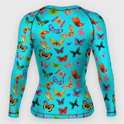 Женский рашгард 3D Colorful butterflies