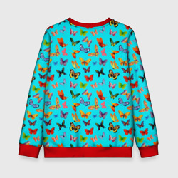 Детский свитшот 3D Colorful butterflies