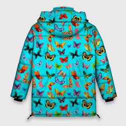 Женская зимняя куртка Oversize Colorful butterflies