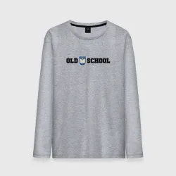 Мужской лонгслив хлопок Old school, шеврон старой школы