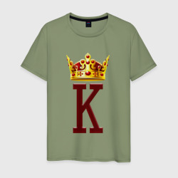 Мужская футболка хлопок Его величество - Король