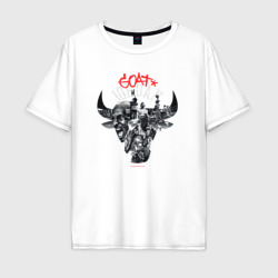 Майкл Джордан goat – Мужская футболка хлопок Oversize с принтом купить со скидкой в -16%