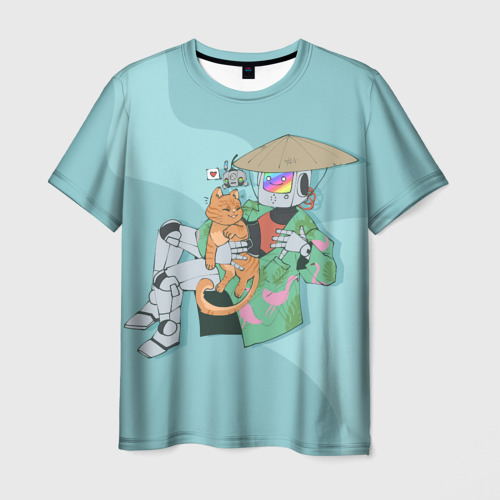 Мужская футболка 3D Бродяга с друзьями
