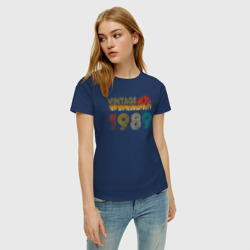 Женская футболка хлопок Винтаж 1989 - фото 2