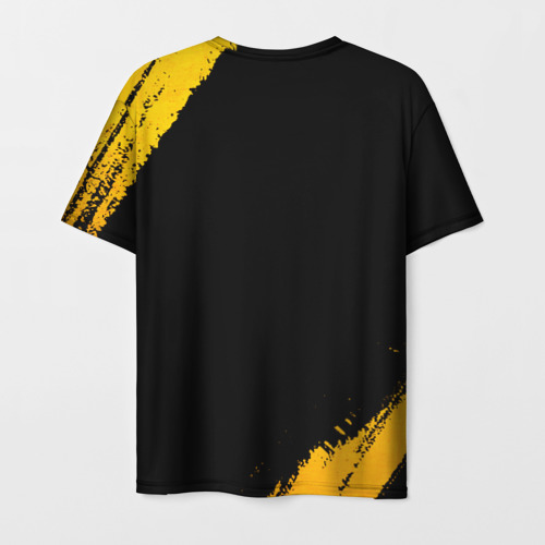 Мужская футболка 3D Sporting - gold gradient, цвет 3D печать - фото 2