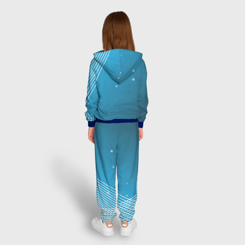 Детский 3D костюм с принтом Тоттенхэм хотспур Абстракция, вид сзади #2