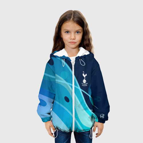 Детская куртка 3D Tottenham Hotspur Абстракция, цвет белый - фото 4