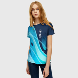 Женская футболка 3D Tottenham Hotspur Абстракция - фото 2