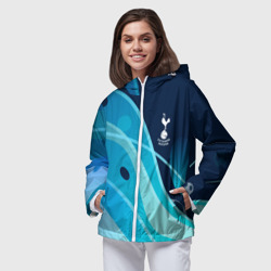 Женская ветровка 3D Tottenham Hotspur Абстракция - фото 2