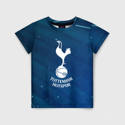 Детская футболка 3D Tottenham Hotspur Соты абстракция