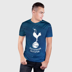 Мужская футболка 3D Slim Tottenham Hotspur Соты абстракция - фото 2