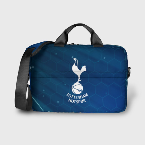 Сумка для ноутбука 3D Tottenham Hotspur Соты абстракция, цвет 3D печать