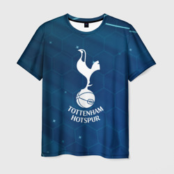 Мужская футболка 3D Tottenham Hotspur Соты абстракция