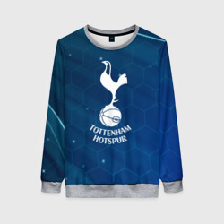 Женский свитшот 3D Tottenham Hotspur Соты абстракция