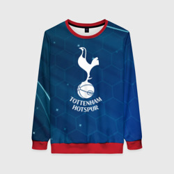 Женский свитшот 3D Tottenham Hotspur Соты абстракция