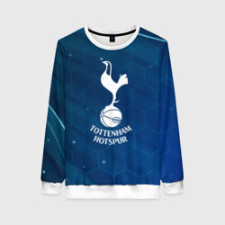 Женский свитшот 3D Tottenham Hotspur Соты абстракция