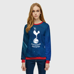 Женский свитшот 3D Tottenham Hotspur Соты абстракция - фото 2