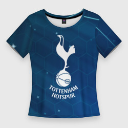 Женская футболка 3D Slim Tottenham Hotspur Соты абстракция