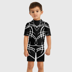 Детский купальный костюм 3D Татуированный воин - фото 2