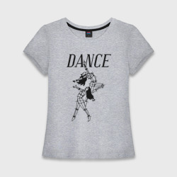 Женская футболка хлопок Slim Dance Go Go