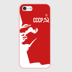 Чехол для iPhone 5/5S матовый СССР Владимир Ильич Ленин