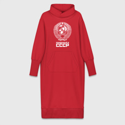 Платье удлиненное хлопок Рожденный в СССР Союз Советских Социалистических Республик