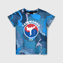 Тхэквондо ITF – Детская футболка 3D с принтом купить со скидкой в -44%