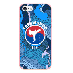 Чехол для iPhone 5/5S матовый Тхэквондо ITF