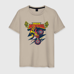 Extreme  motocross – Мужская футболка хлопок с принтом купить со скидкой в -20%