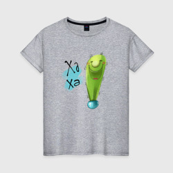 кактус смеется: ха-ха – Женская футболка хлопок с принтом купить со скидкой в -20%