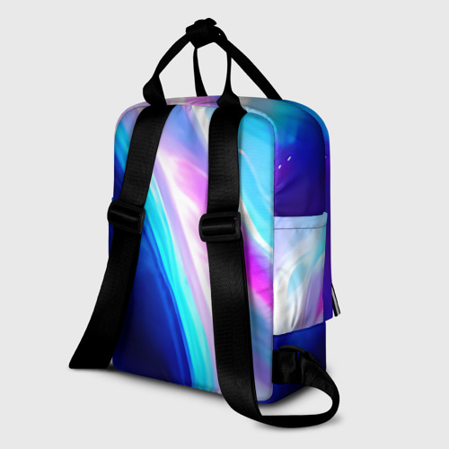 Женский рюкзак 3D с принтом Звездная вспышка, вид сзади #1