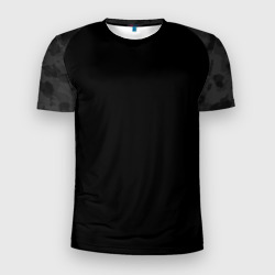 Мужская футболка 3D Slim Кроссфит униформа - черный камуфляж