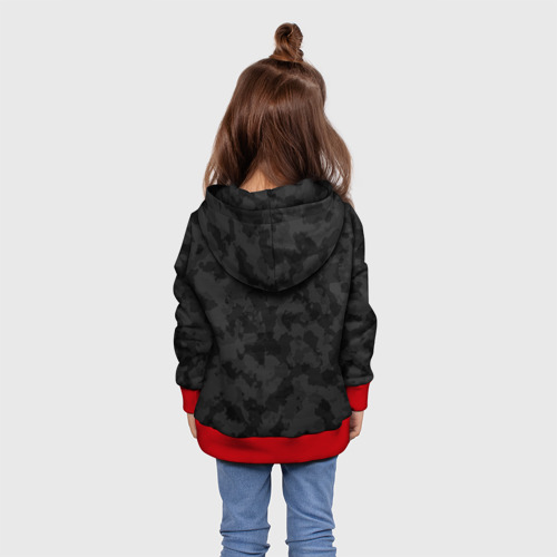 Детская толстовка 3D Кроссфит униформа - черный камуфляж, цвет красный - фото 5