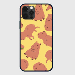 Чехол для iPhone 12 Pro Паттенрн из капибар