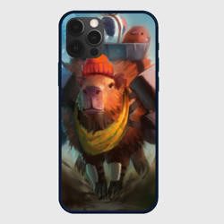 Чехол для iPhone 12 Pro Капибара спешит домой