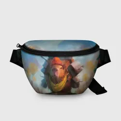 Поясная сумка 3D Капибара спешит домой