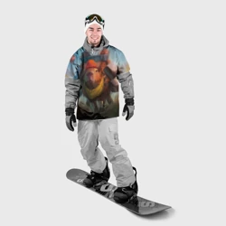 Накидка на куртку 3D Капибара спешит домой - фото 2