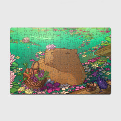 Головоломка Пазл магнитный 126 элементов Капибара в водичке