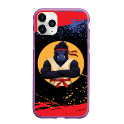 Чехол для iPhone 11 Pro Max матовый Карате горилла