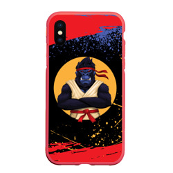 Чехол для iPhone XS Max матовый Карате горилла