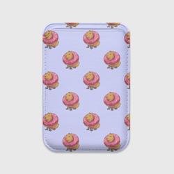 Картхолдер Magsafe магнитный Капибара в пончике паттерн