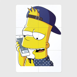 Магнитный плакат 2Х3 Барт Симпсон разговаривает по мобиле